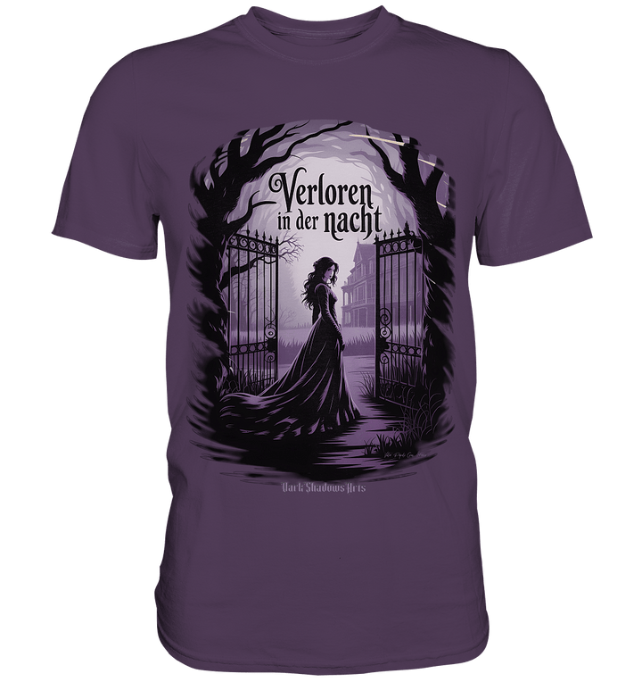 verloren in der nacht - düstere eleganz und geheimnisvolle atmosphäre - Premium Shirt | Unisex - Shirts | Dark Shadows Arts