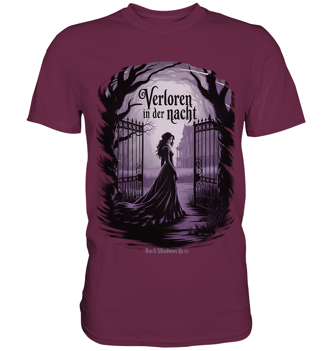 verloren in der nacht - düstere eleganz und geheimnisvolle atmosphäre - Premium Shirt | Unisex - Shirts | Dark Shadows Arts