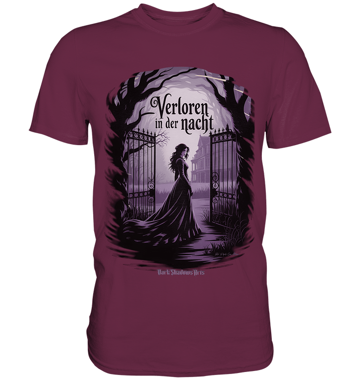 verloren in der nacht - düstere eleganz und geheimnisvolle atmosphäre - Premium Shirt | Unisex - Shirts | Dark Shadows Arts