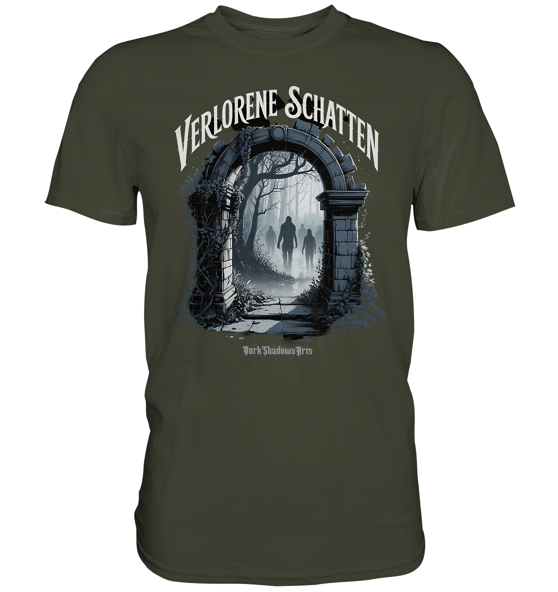 Verlorene Schatten - mystische Düsternis und verborgene Welten - Premium Shirt | Unisex - Shirts | Dark Shadows Arts
