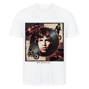 Vinyl - Geister & Rock - Rebellion – Retro Shadows Collage - HigherBlanks Premium T-Shirt | T-Shirt | Dark Shadows Arts