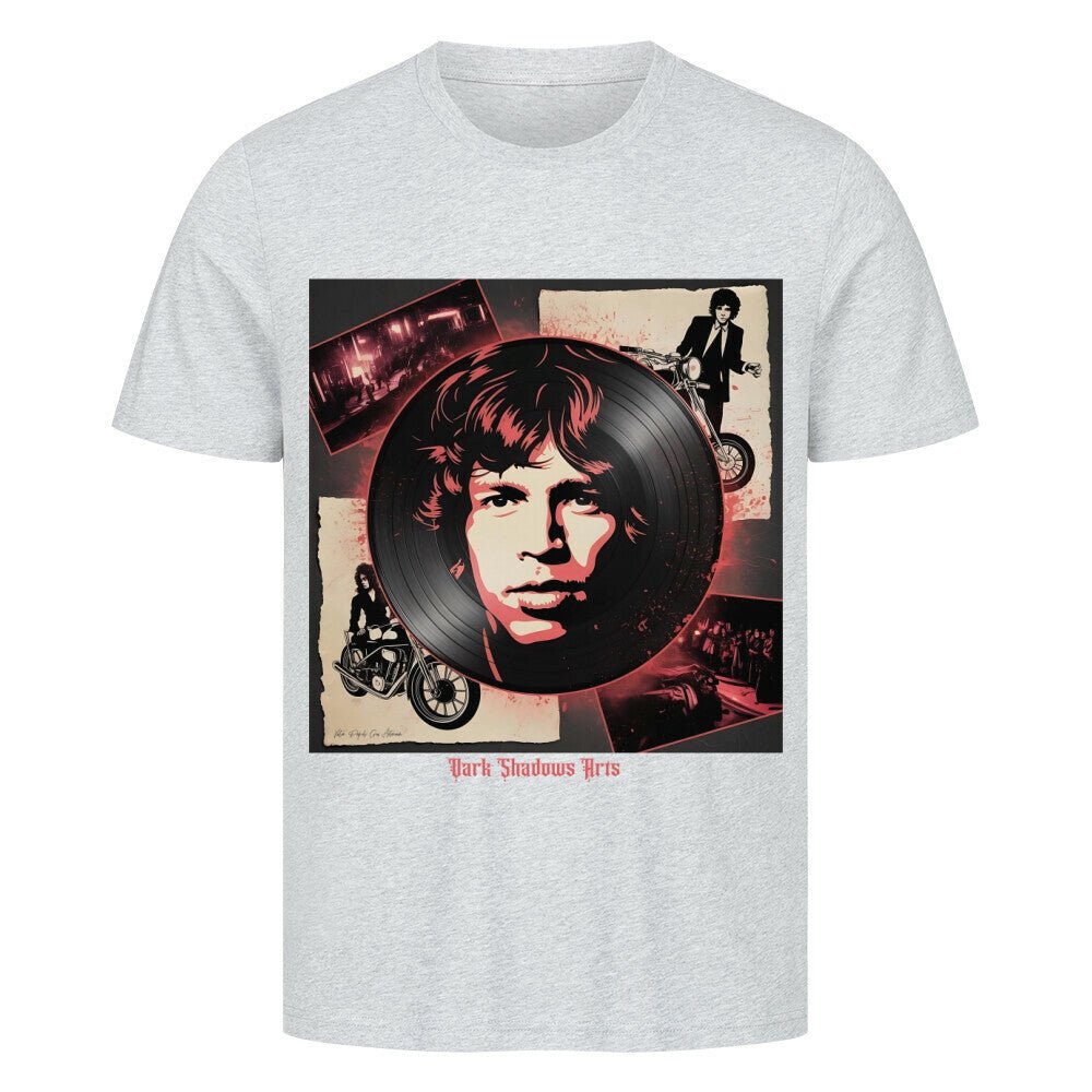 Vinyl - Geister & Rock - Rebellion – Retro Shadows Collage - HigherBlanks Premium T-Shirt | T-Shirt | Dark Shadows Arts