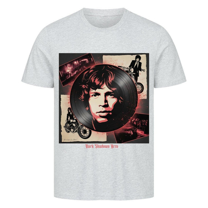 Vinyl - Geister & Rock - Rebellion – Retro Shadows Collage - HigherBlanks Premium T-Shirt | T-Shirt | Dark Shadows Arts