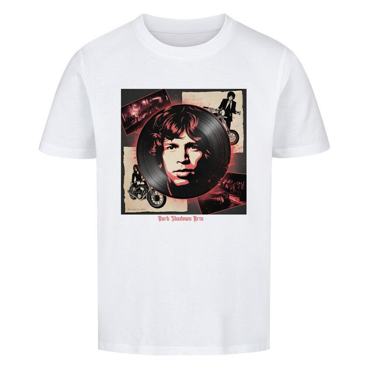 Vinyl - Geister & Rock - Rebellion – Retro Shadows Collage - Premium Organic Shirt Kids | T-Shirt | Dark Shadows Arts