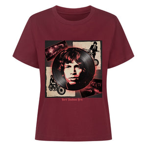 Vinyl - Geister & Rock - Rebellion – Retro Shadows Collage - Premium Organic Shirt Women | T-Shirt | Dark Shadows Arts