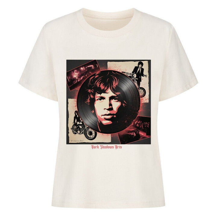 Vinyl - Geister & Rock - Rebellion – Retro Shadows Collage - Premium Organic Shirt Women | T-Shirt | Dark Shadows Arts