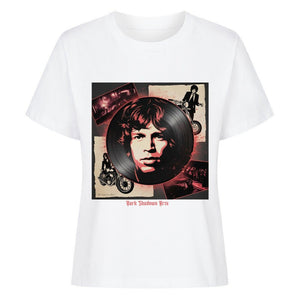 Vinyl - Geister & Rock - Rebellion – Retro Shadows Collage - Premium Organic Shirt Women | T-Shirt | Dark Shadows Arts