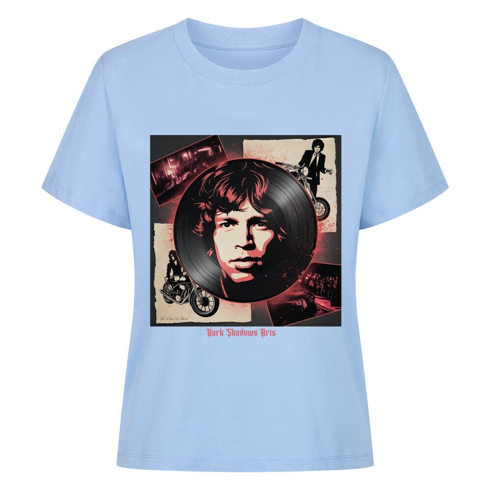 Vinyl - Geister & Rock - Rebellion – Retro Shadows Collage - Premium Organic Shirt Women | T-Shirt | Dark Shadows Arts