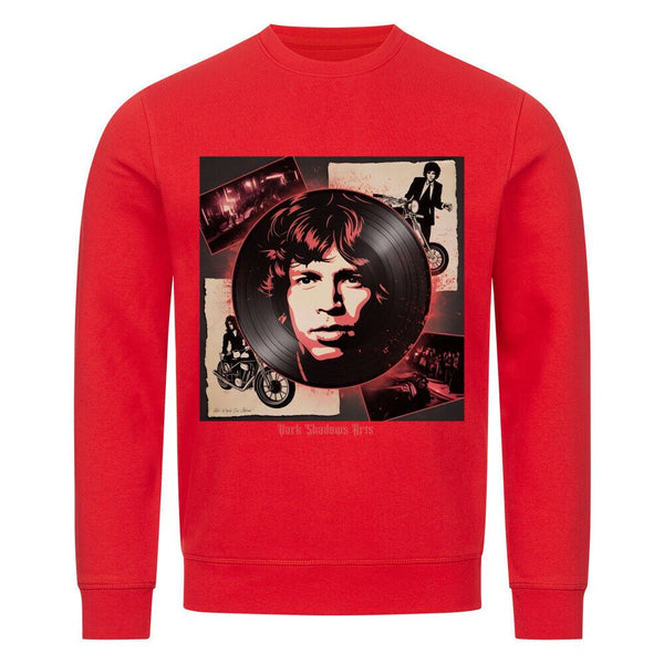 Vinyl - Geister & Rock - Rebellion – Retro Shadows Collage - Premium Organic Sweatshirt | Sweatshirt | Dark Shadows Arts