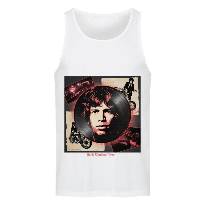 Vinyl - Geister & Rock - Rebellion – Retro Shadows Collage - Premium Organic Tanktop | T-Shirt | Dark Shadows Arts