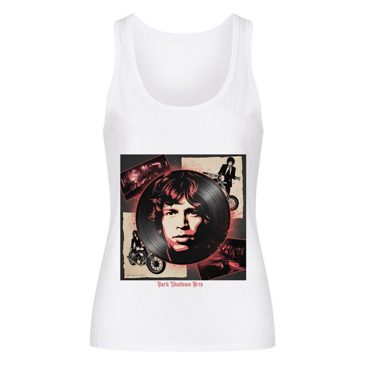 Vinyl - Geister & Rock - Rebellion – Retro Shadows Collage - Premium Organic Tanktop Women | T-Shirt | Dark Shadows Arts