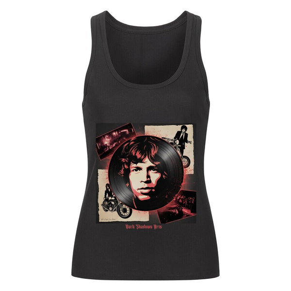 Vinyl - Geister & Rock - Rebellion – Retro Shadows Collage - Premium Organic Tanktop Women | T-Shirt | Dark Shadows Arts