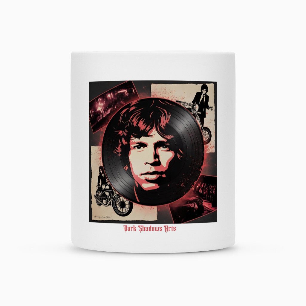 Vinyl - Geister & Rock - Rebellion – Retro Shadows Collage - Tasse | Mug | Dark Shadows Arts