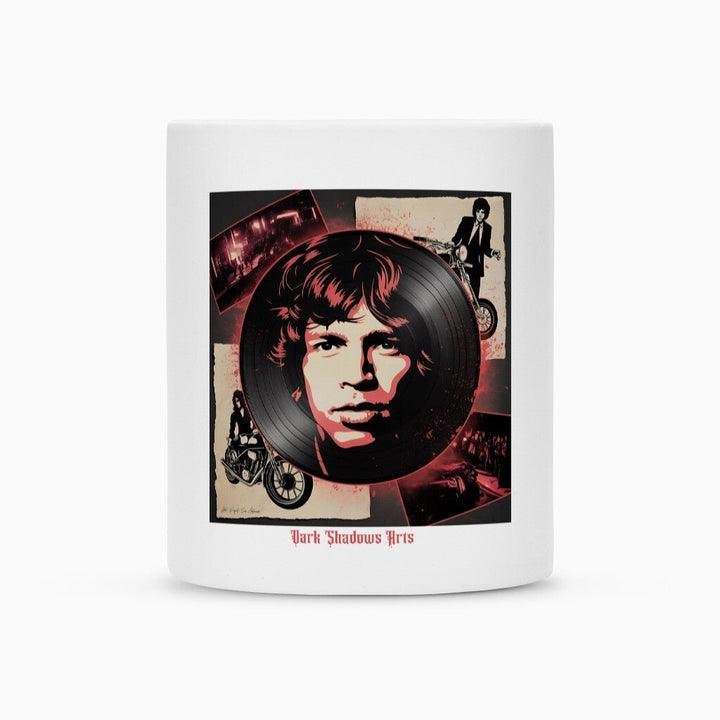 Vinyl - Geister & Rock - Rebellion – Retro Shadows Collage - Tasse | Mug | Dark Shadows Arts