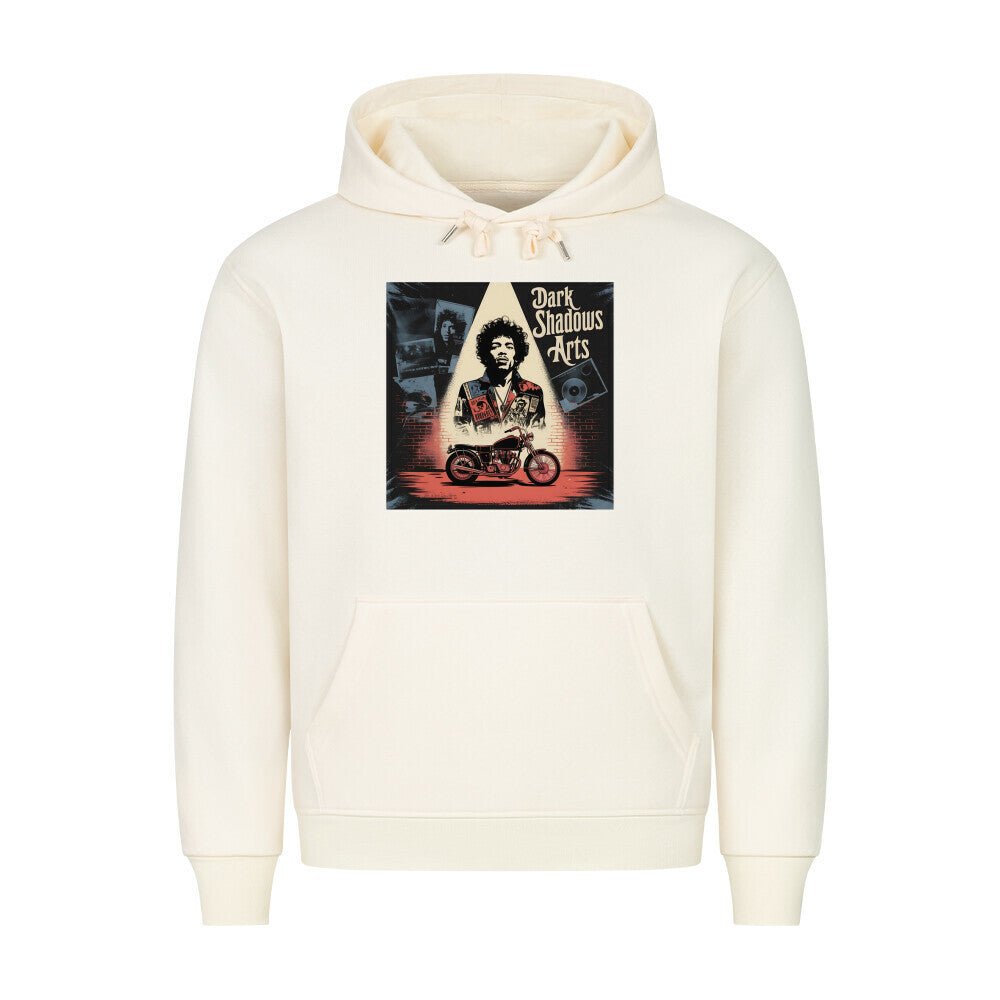 Vinyl Rebellion – Schatten der Rockzeit - HigherBlanks Premium Hoodie | Hoodie | Dark Shadows Arts
