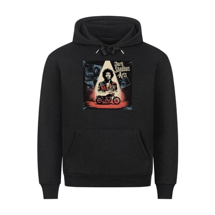 Vinyl Rebellion – Schatten der Rockzeit - HigherBlanks Premium Hoodie | Hoodie | Dark Shadows Arts
