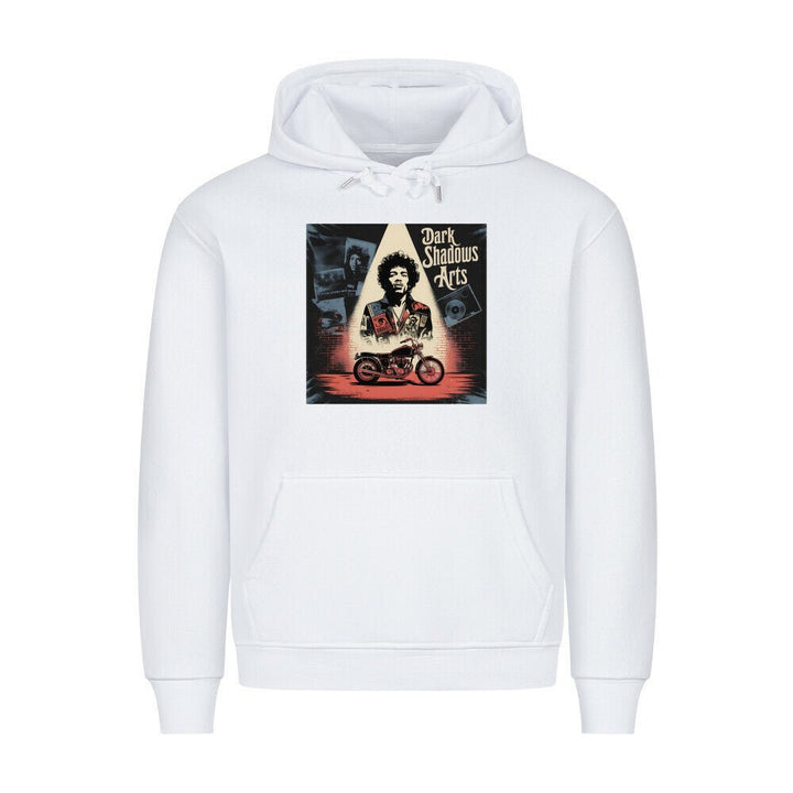 Vinyl Rebellion – Schatten der Rockzeit - HigherBlanks Premium Hoodie | Hoodie | Dark Shadows Arts
