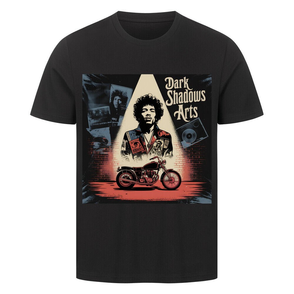 Vinyl Rebellion – Schatten der Rockzeit - HigherBlanks Premium T-Shirt | T-Shirt | Dark Shadows Arts