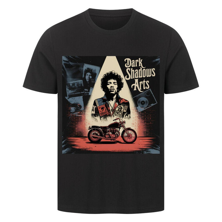Vinyl Rebellion – Schatten der Rockzeit - HigherBlanks Premium T-Shirt | T-Shirt | Dark Shadows Arts