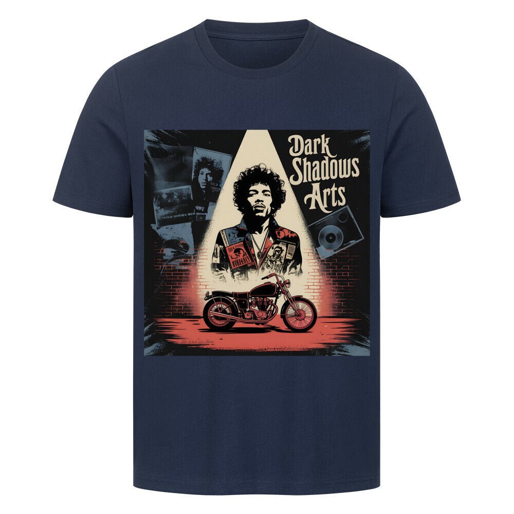 Vinyl Rebellion – Schatten der Rockzeit - HigherBlanks Premium T-Shirt | T-Shirt | Dark Shadows Arts
