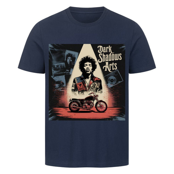 Vinyl Rebellion – Schatten der Rockzeit - HigherBlanks Premium T-Shirt | T-Shirt | Dark Shadows Arts