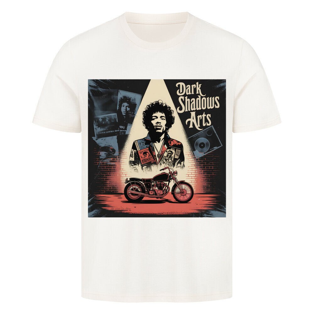 Vinyl Rebellion – Schatten der Rockzeit - HigherBlanks Premium T-Shirt | T-Shirt | Dark Shadows Arts