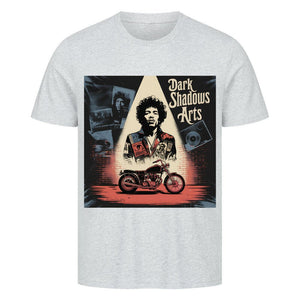 Vinyl Rebellion – Schatten der Rockzeit - HigherBlanks Premium T-Shirt | T-Shirt | Dark Shadows Arts
