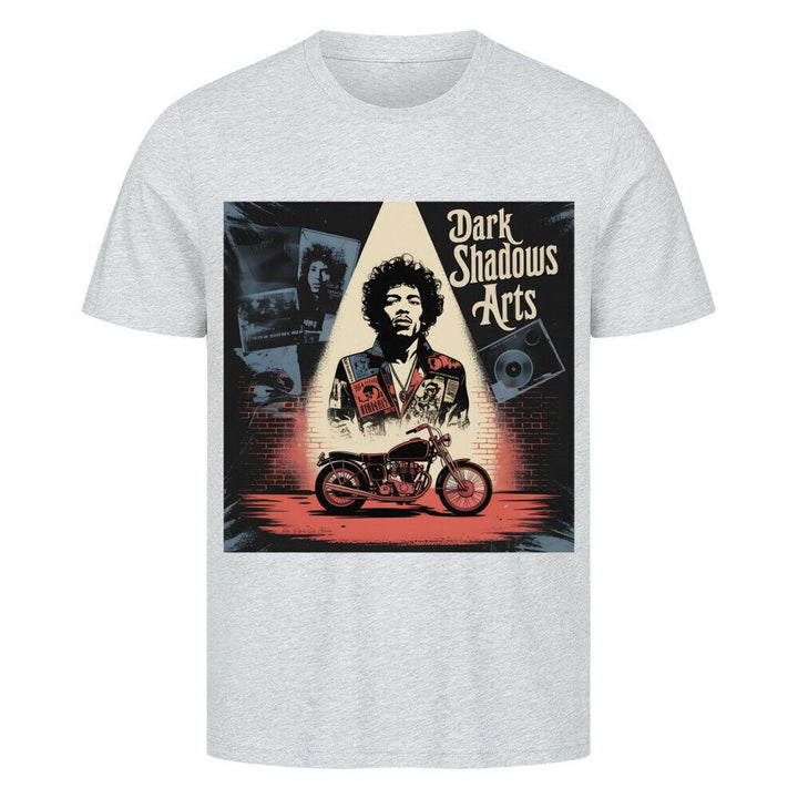 Vinyl Rebellion – Schatten der Rockzeit - HigherBlanks Premium T-Shirt | T-Shirt | Dark Shadows Arts