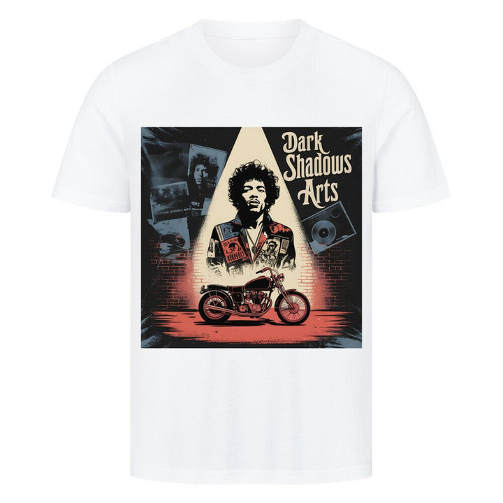 Vinyl Rebellion – Schatten der Rockzeit - HigherBlanks Premium T-Shirt | T-Shirt | Dark Shadows Arts