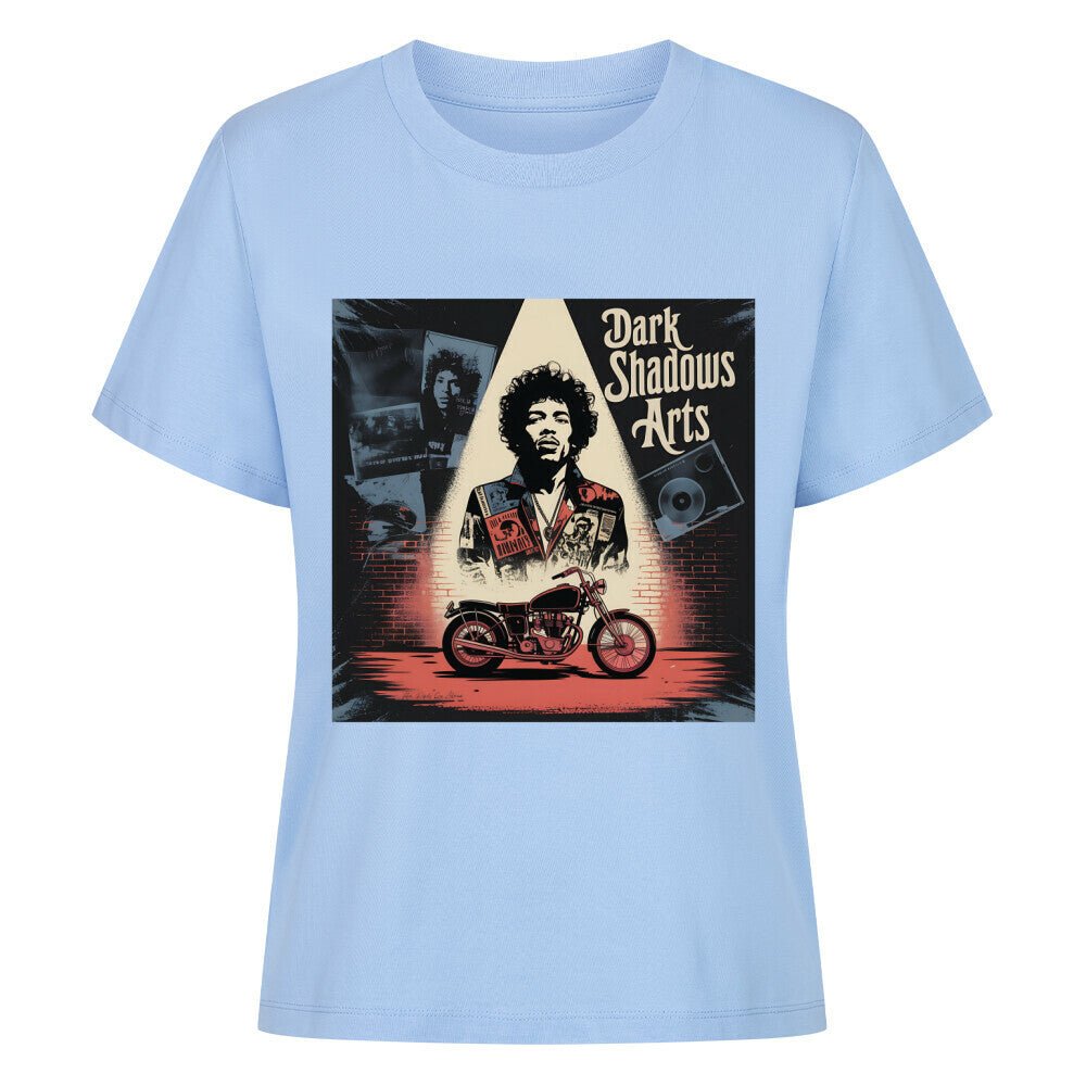 Vinyl Rebellion – Schatten der Rockzeit - Premium Organic Shirt Women | T-Shirt | Dark Shadows Arts