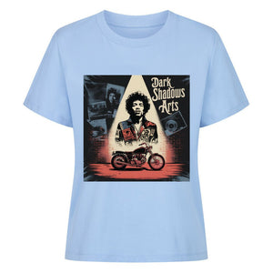 Vinyl Rebellion – Schatten der Rockzeit - Premium Organic Shirt Women | T-Shirt | Dark Shadows Arts