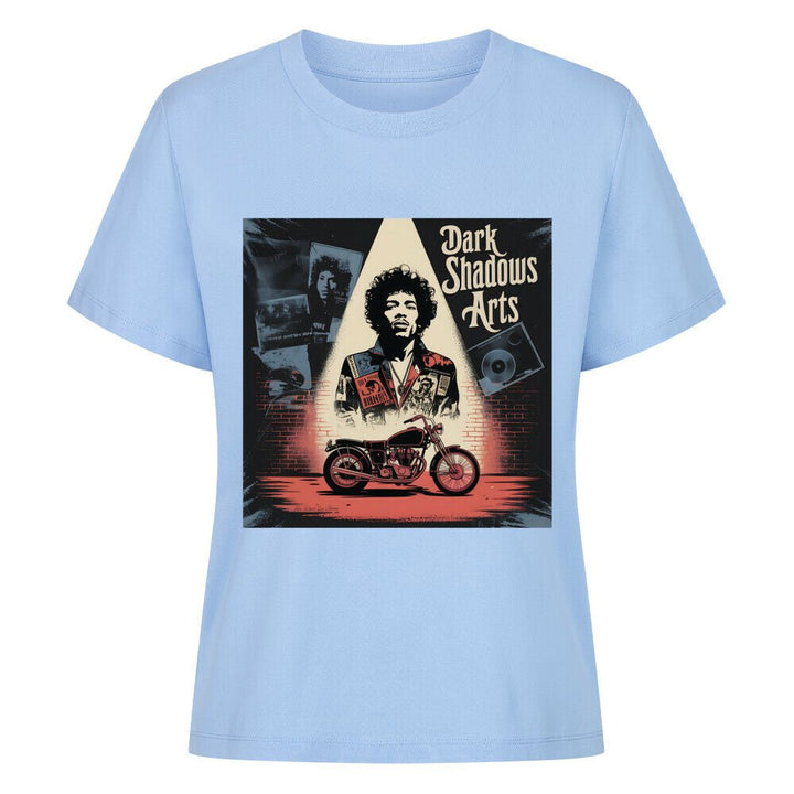 Vinyl Rebellion – Schatten der Rockzeit - Premium Organic Shirt Women | T-Shirt | Dark Shadows Arts