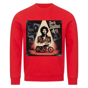 Vinyl Rebellion – Schatten der Rockzeit - Premium Organic Sweatshirt | Sweatshirt | Dark Shadows Arts