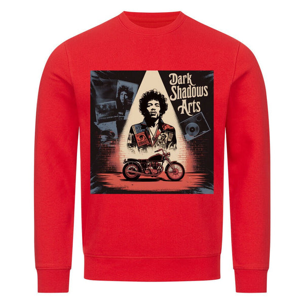 Vinyl Rebellion – Schatten der Rockzeit - Premium Organic Sweatshirt | Sweatshirt | Dark Shadows Arts