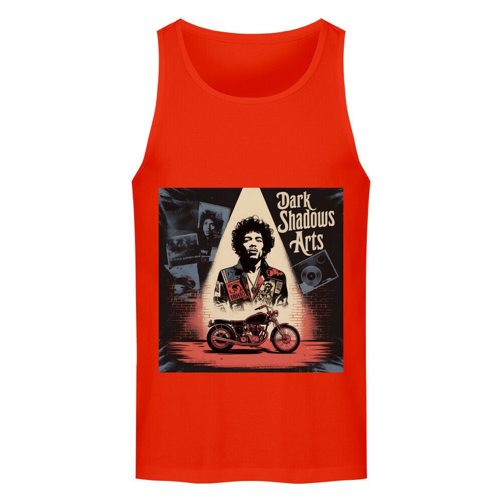 Vinyl Rebellion – Schatten der Rockzeit - Premium Organic Tanktop | T-Shirt | Dark Shadows Arts