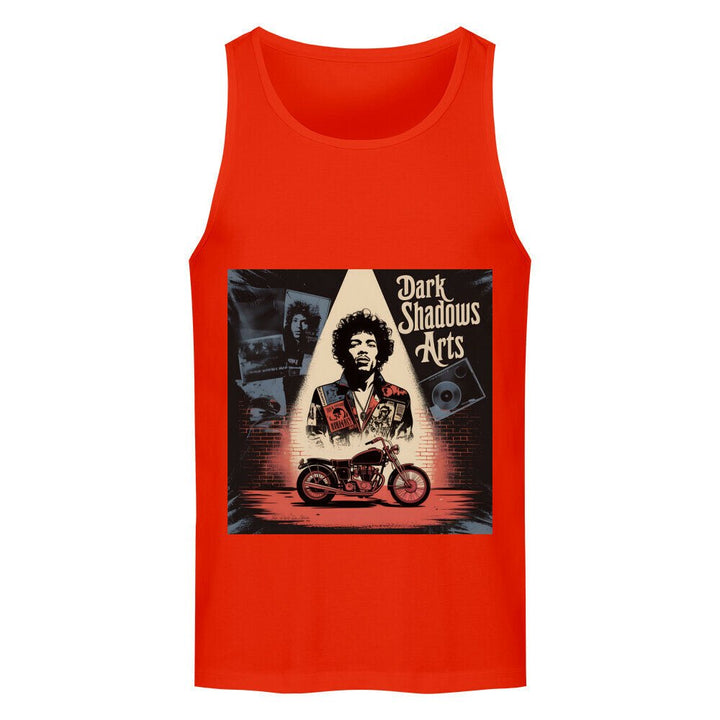Vinyl Rebellion – Schatten der Rockzeit - Premium Organic Tanktop | T-Shirt | Dark Shadows Arts
