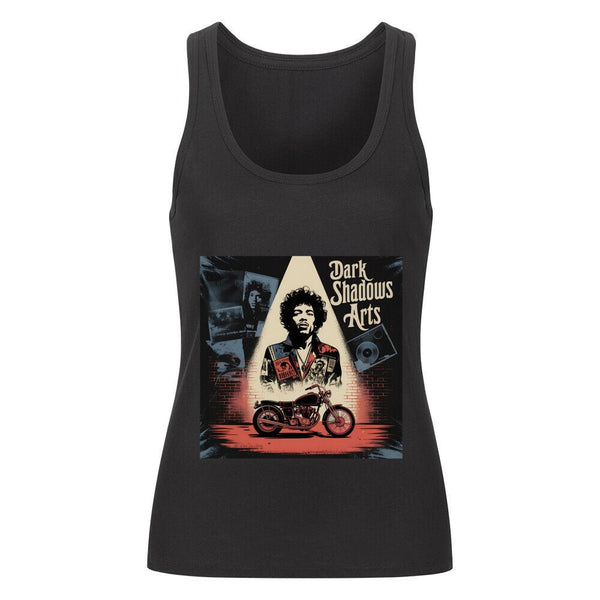 Vinyl Rebellion – Schatten der Rockzeit - Premium Organic Tanktop Women | T-Shirt | Dark Shadows Arts
