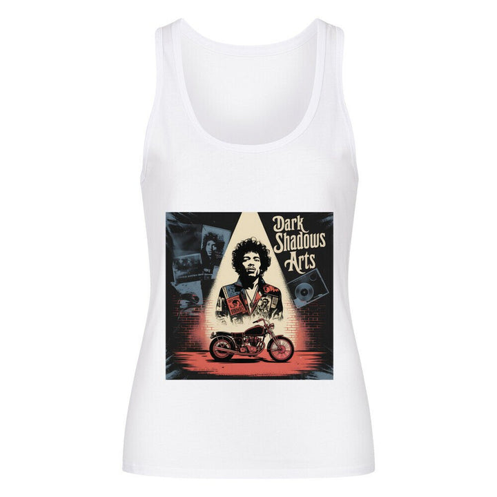 Vinyl Rebellion – Schatten der Rockzeit - Premium Organic Tanktop Women | T-Shirt | Dark Shadows Arts