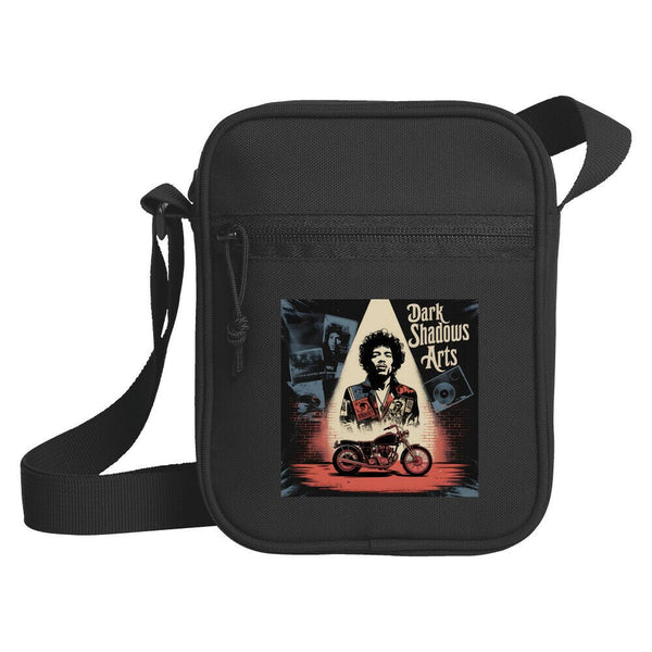 Vinyl Rebellion – Schatten der Rockzeit - Umhängetasche | SportTShirt | Dark Shadows Arts