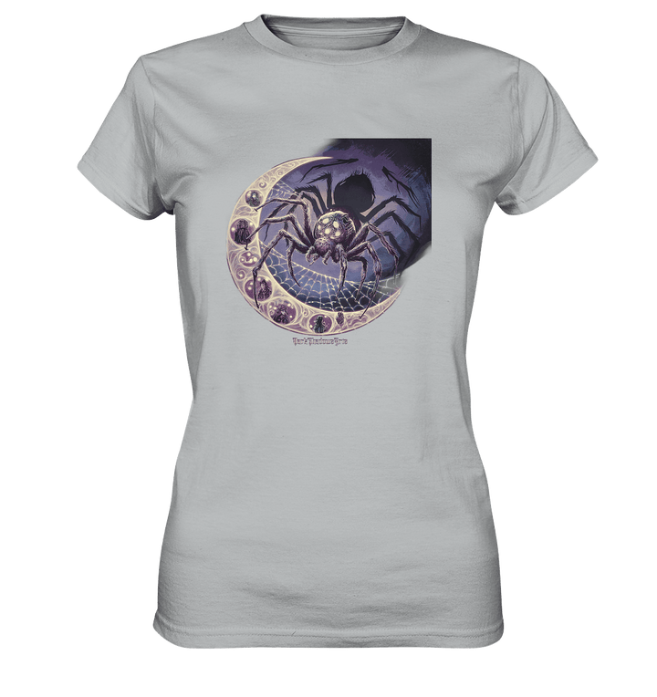 Web of Deception - A Dark and Magical Scene of a Spider - Ladies Premium Shirt | Lady - Shirts | Dark Shadows Arts
