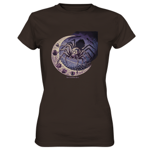 Web of Deception - A Dark and Magical Scene of a Spider - Ladies Premium Shirt | Lady - Shirts | Dark Shadows Arts