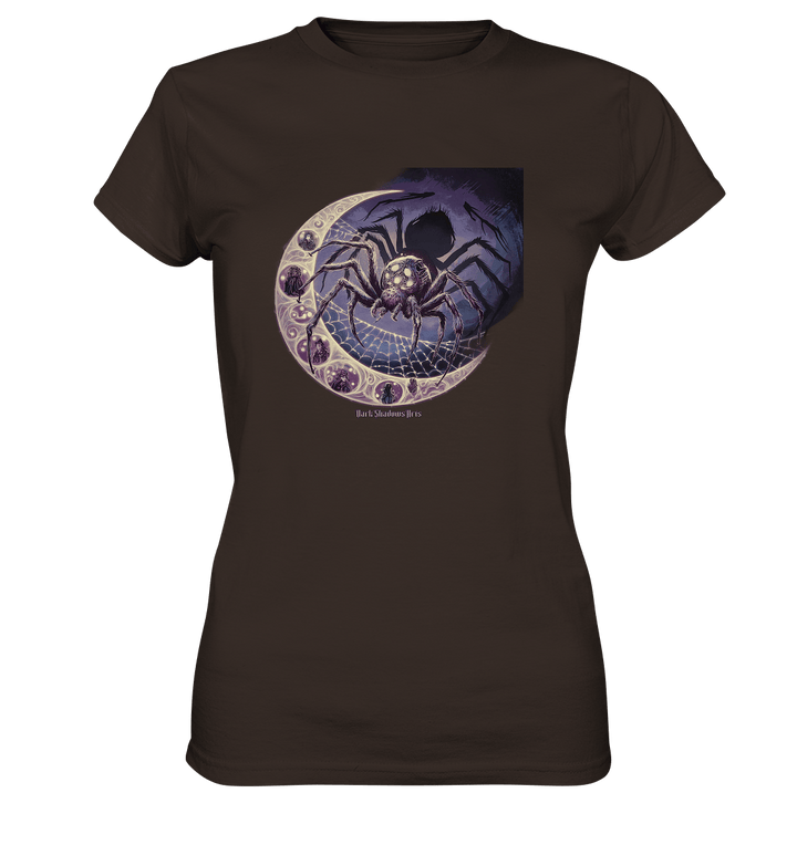 Web of Deception - A Dark and Magical Scene of a Spider - Ladies Premium Shirt | Lady - Shirts | Dark Shadows Arts
