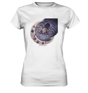 Web of Deception - A Dark and Magical Scene of a Spider - Ladies Premium Shirt | Lady - Shirts | Dark Shadows Arts