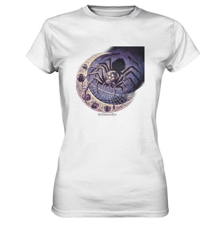 Web of Deception - A Dark and Magical Scene of a Spider - Ladies Premium Shirt | Lady - Shirts | Dark Shadows Arts