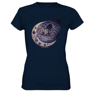 Web of Deception - A Dark and Magical Scene of a Spider - Ladies Premium Shirt | Lady - Shirts | Dark Shadows Arts