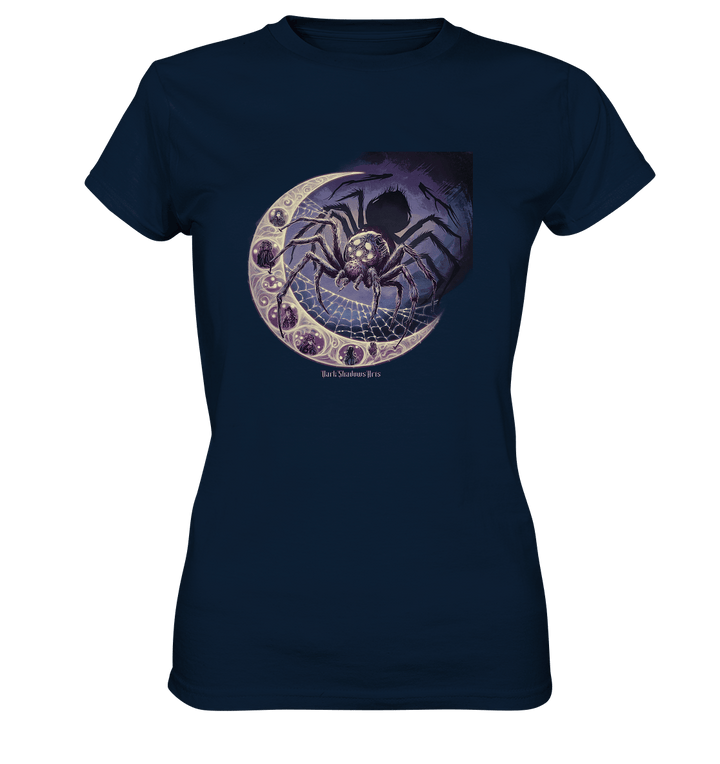 Web of Deception - A Dark and Magical Scene of a Spider - Ladies Premium Shirt | Lady - Shirts | Dark Shadows Arts