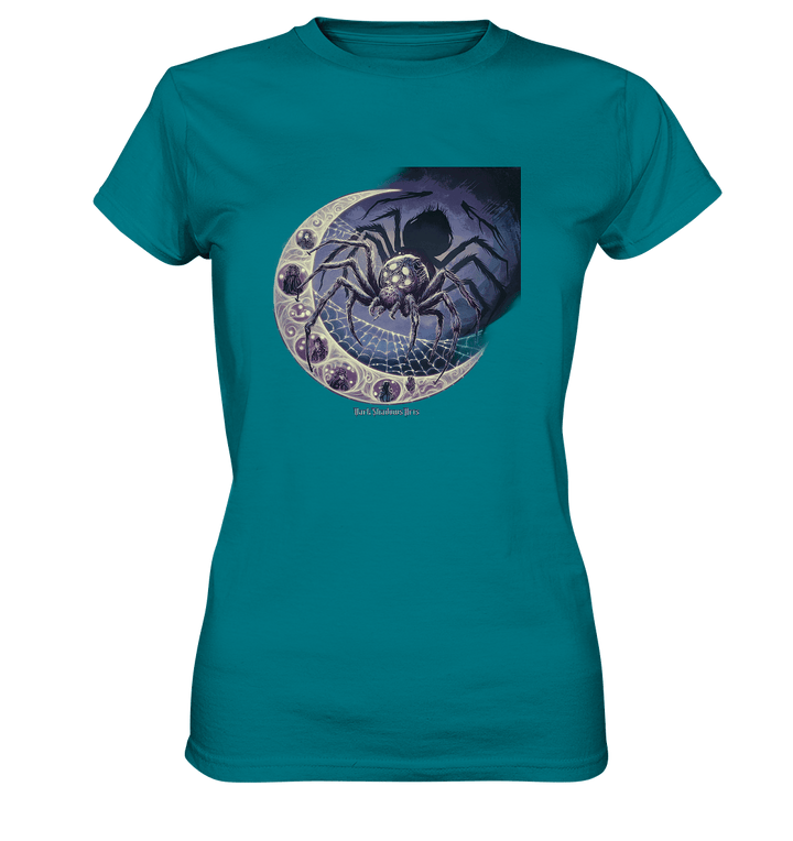 Web of Deception - A Dark and Magical Scene of a Spider - Ladies Premium Shirt | Lady - Shirts | Dark Shadows Arts