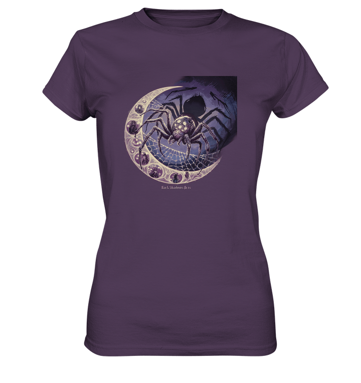 Web of Deception - A Dark and Magical Scene of a Spider - Ladies Premium Shirt | Lady - Shirts | Dark Shadows Arts