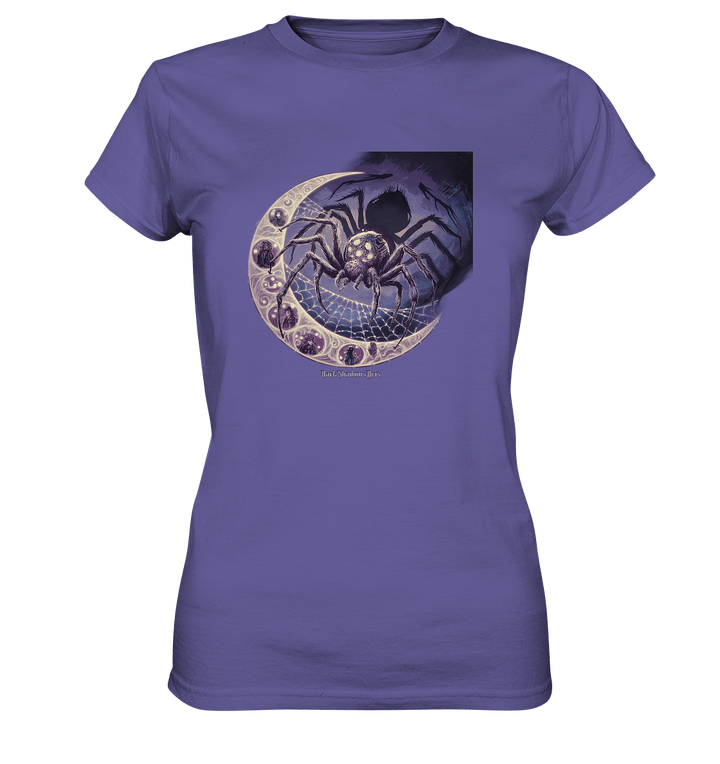 Web of Deception - A Dark and Magical Scene of a Spider - Ladies Premium Shirt | Lady - Shirts | Dark Shadows Arts