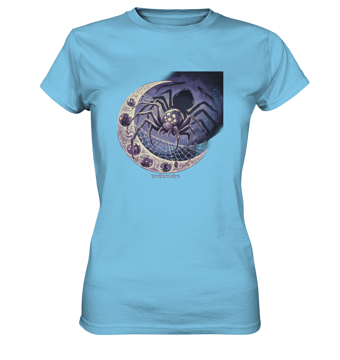 Web of Deception - A Dark and Magical Scene of a Spider - Ladies Premium Shirt | Lady - Shirts | Dark Shadows Arts
